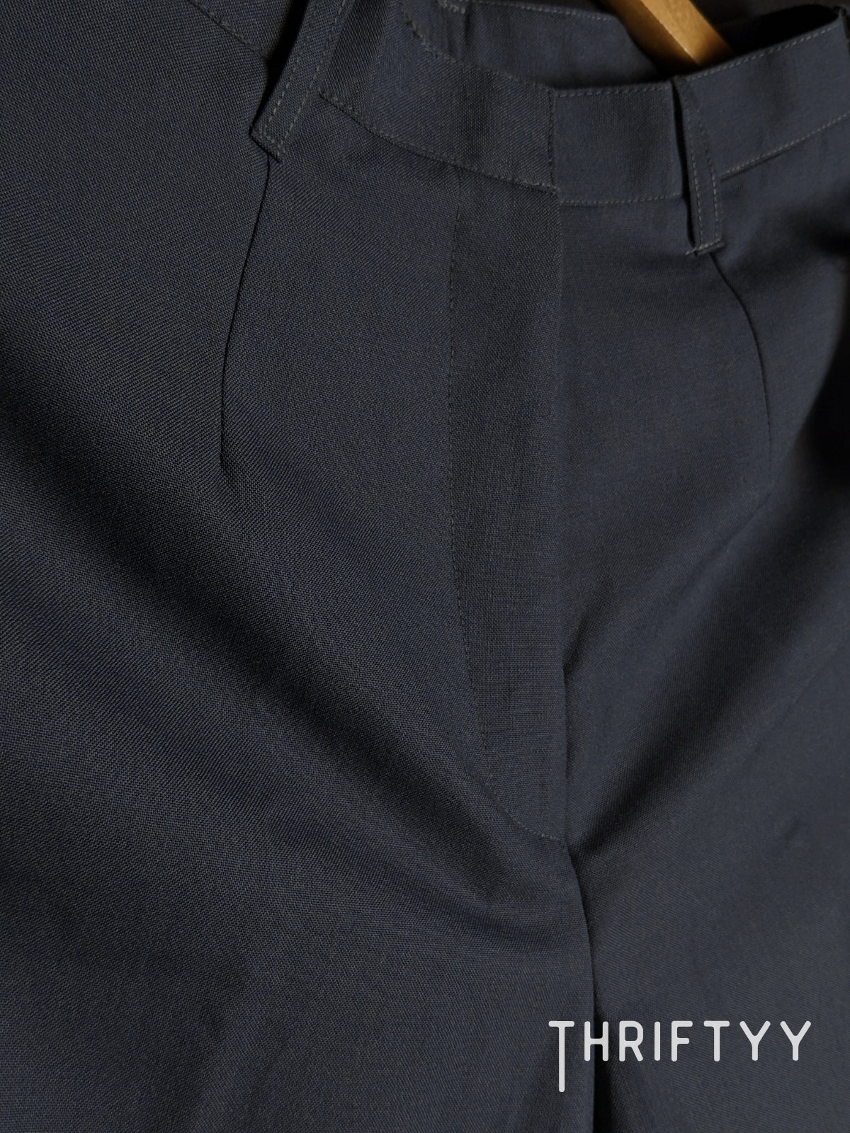 Charcoal Grey Pleated Dress Pants