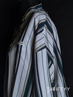 Multi-Stripe Dolman-Sleeve Top