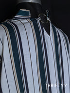 Multi-Stripe Dolman-Sleeve Top