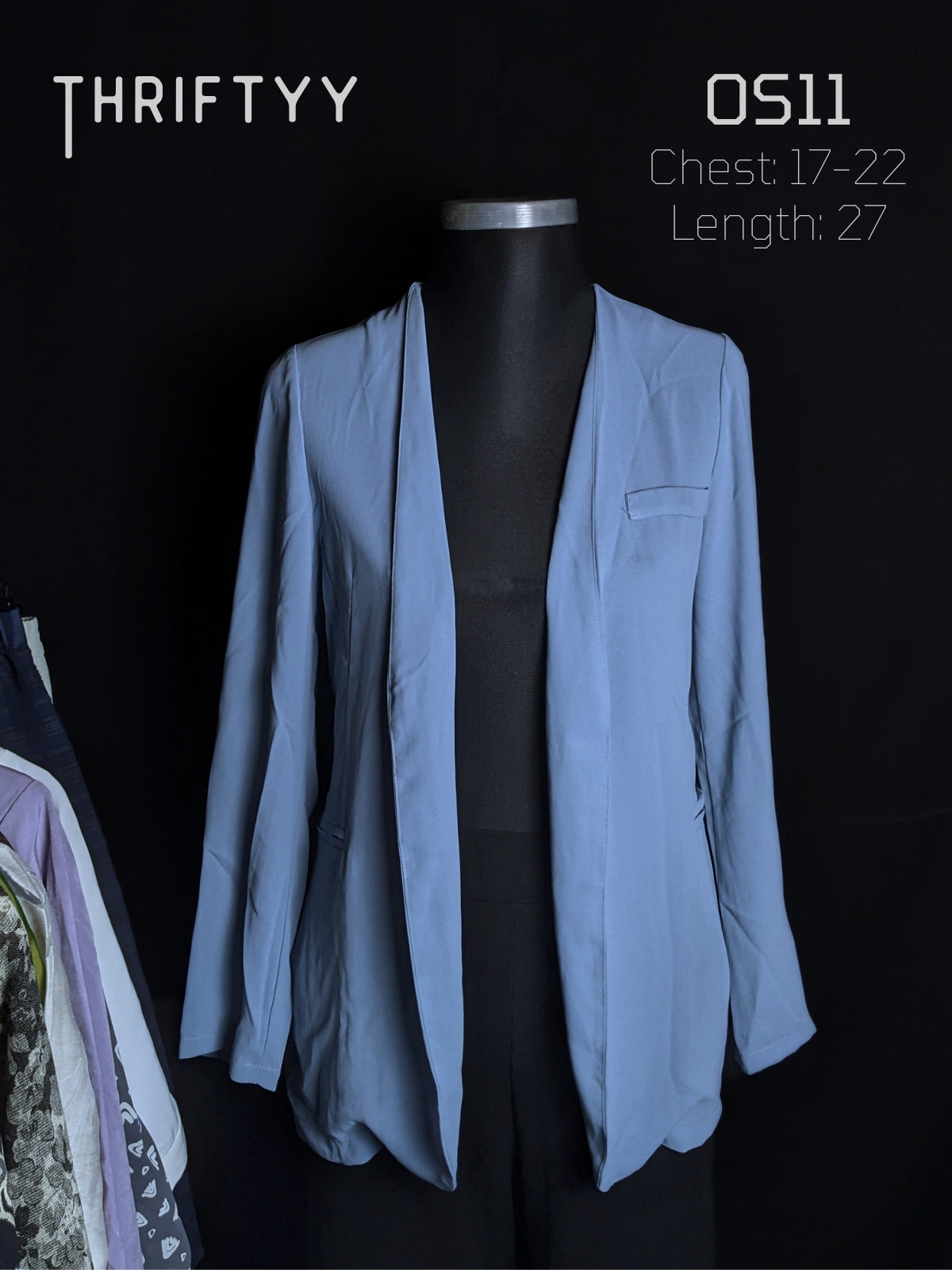 Minimalist Open-Front Blazer