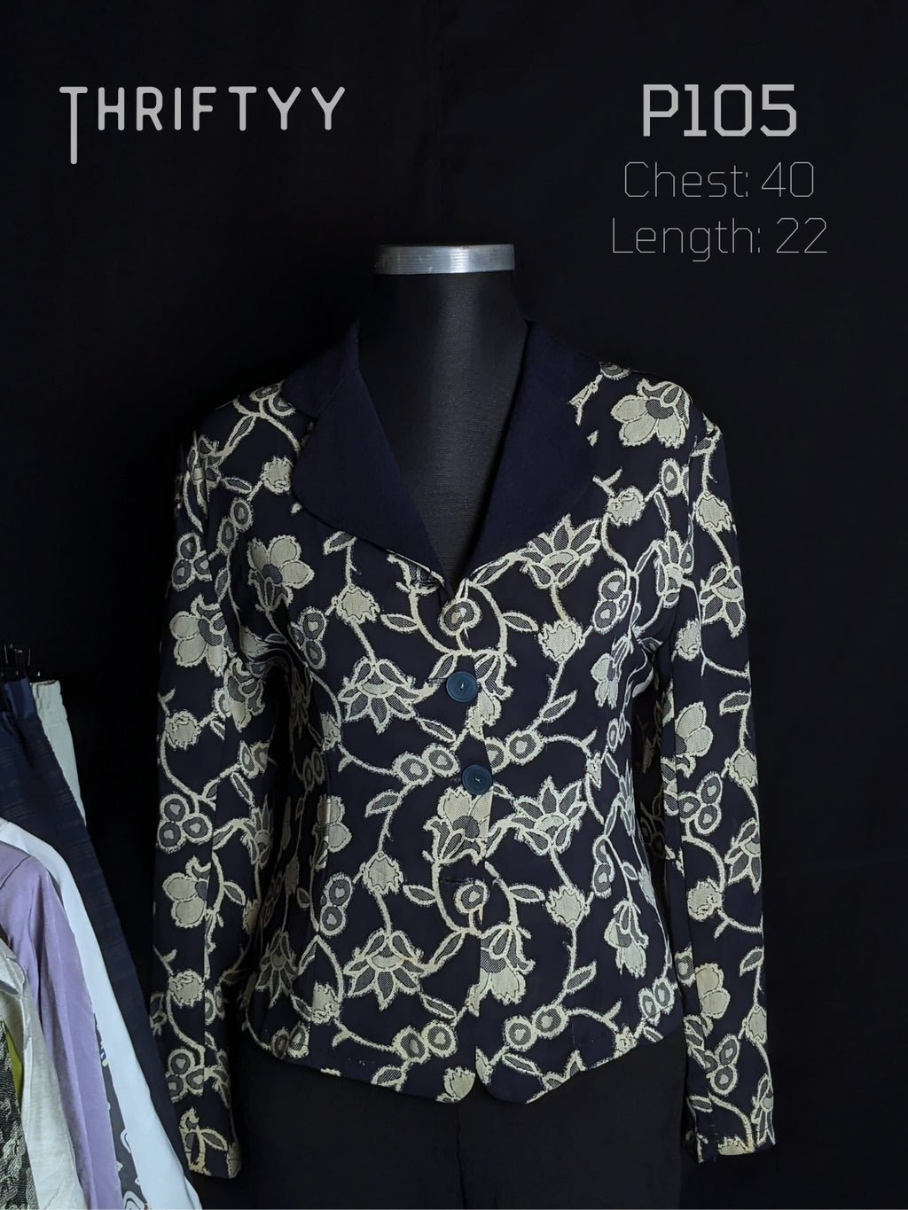 Botanical Tapestry Blazer Blouse