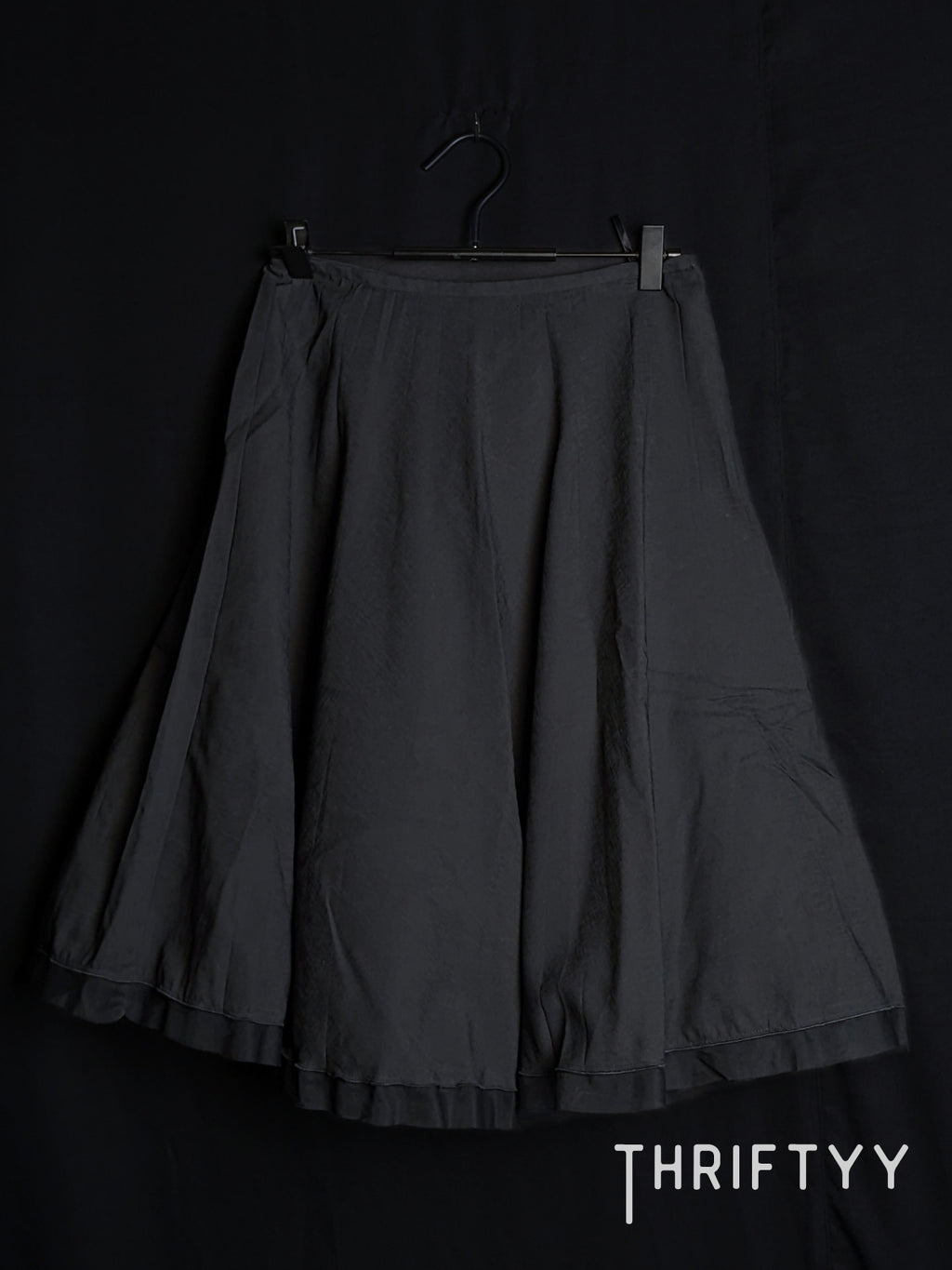 Tiered Flared Midi Skirt