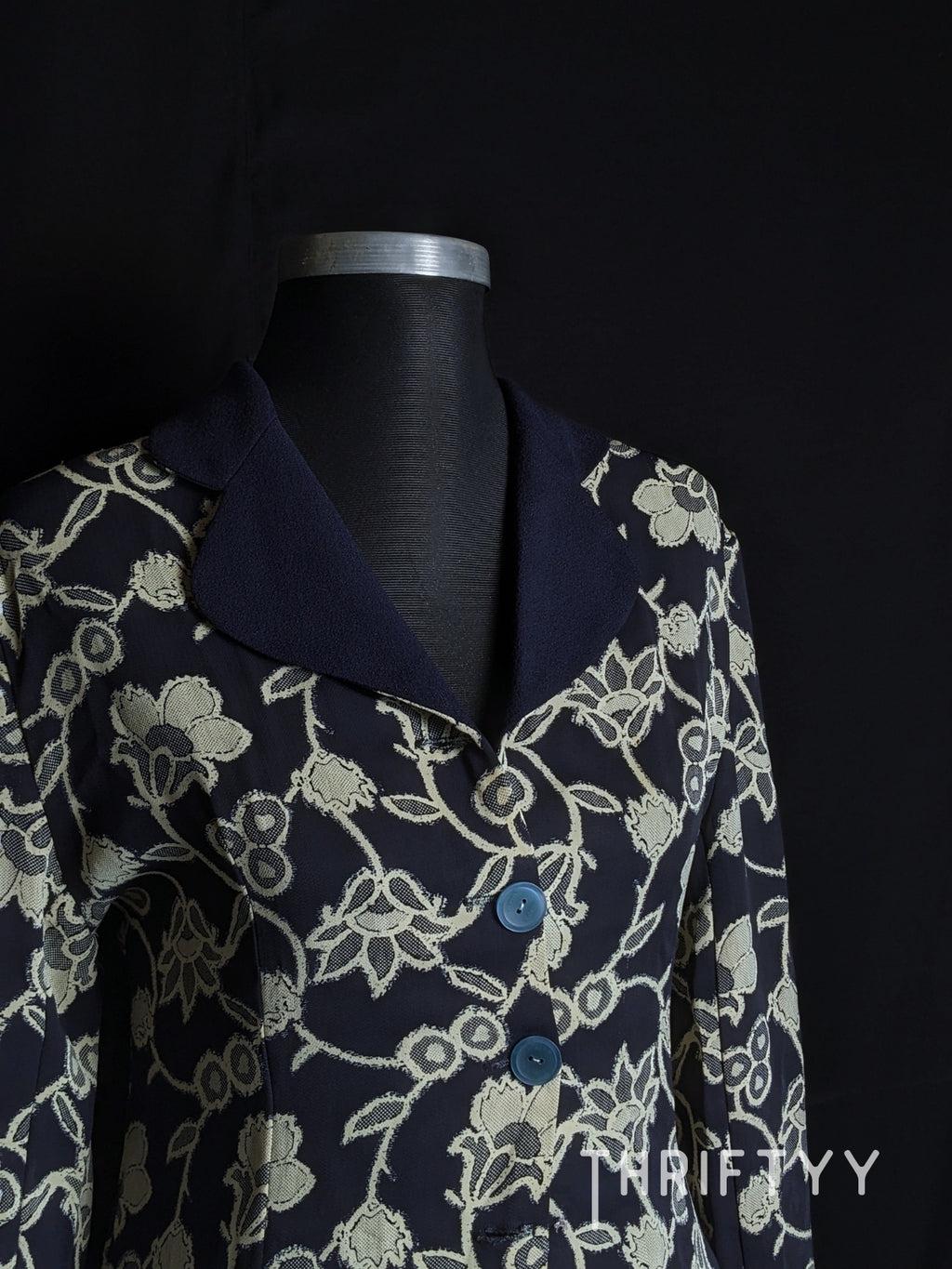 Botanical Tapestry Blazer Blouse