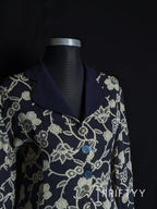 Botanical Tapestry Blazer Blouse