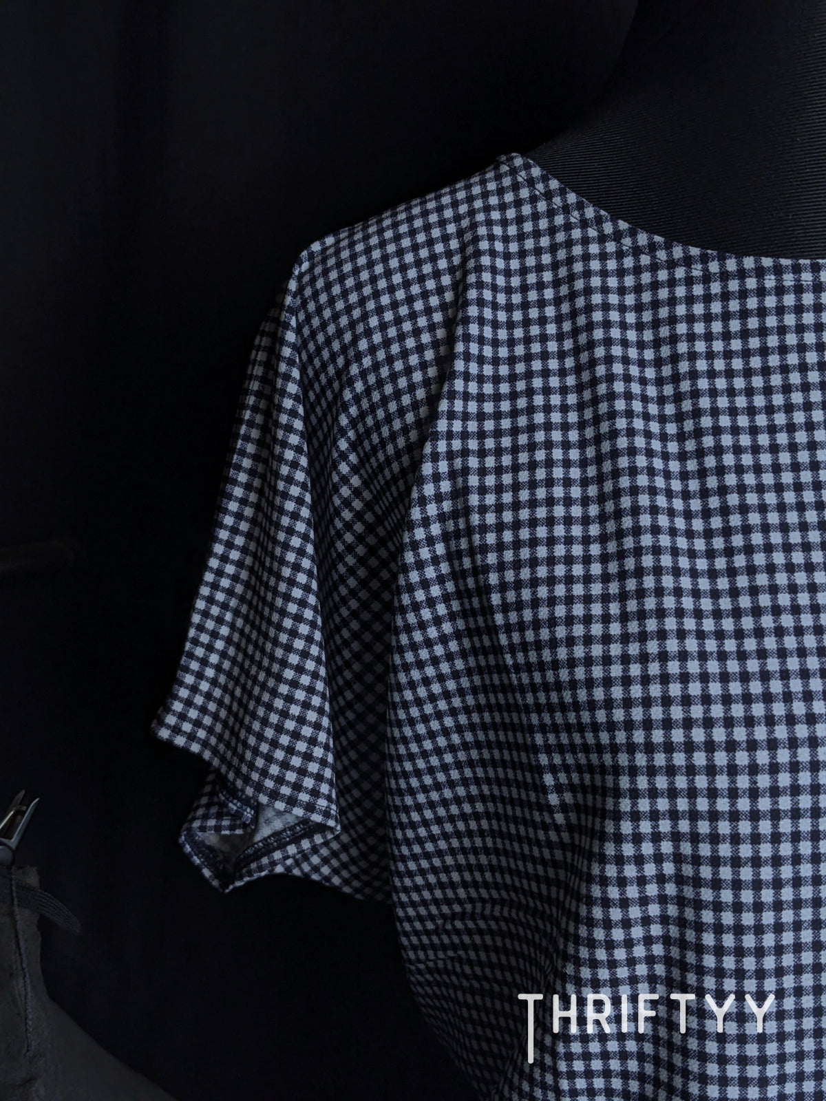 Fine Pinstripe Drop-Shoulder Top