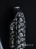 Botanical Tapestry Blazer Blouse
