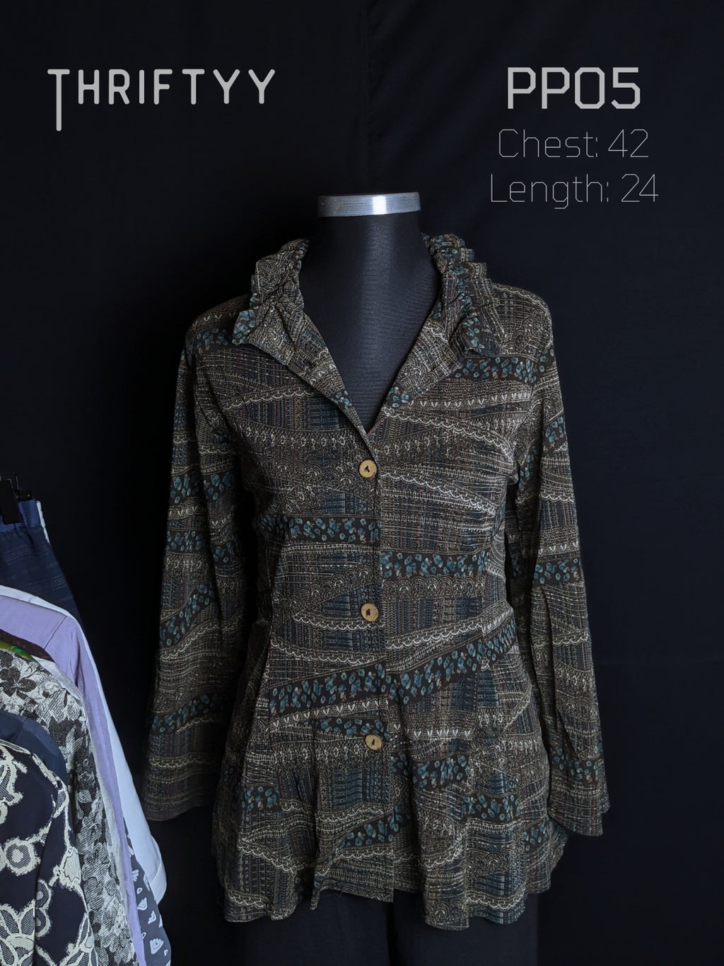 Earthy Bohemian Textured Tunic
