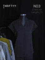 Minimalist Split-Neck Cap-Sleeve Dress
