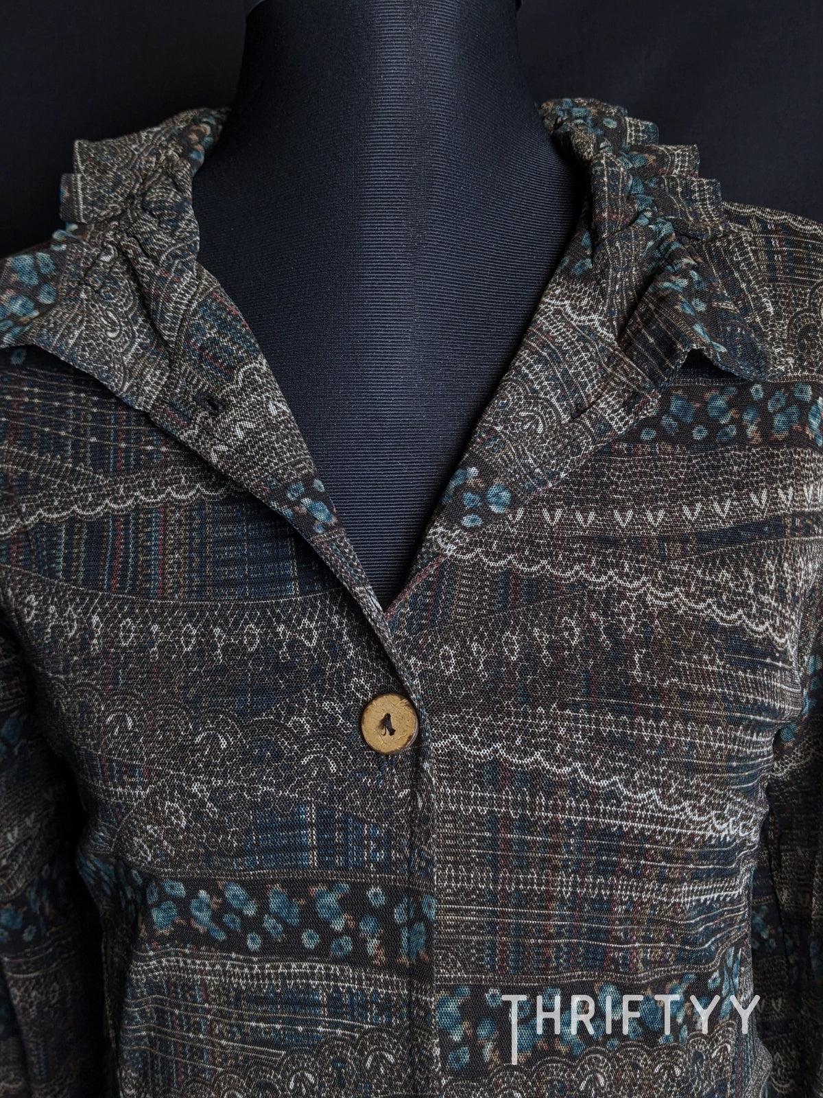 Earthy Bohemian Textured Tunic