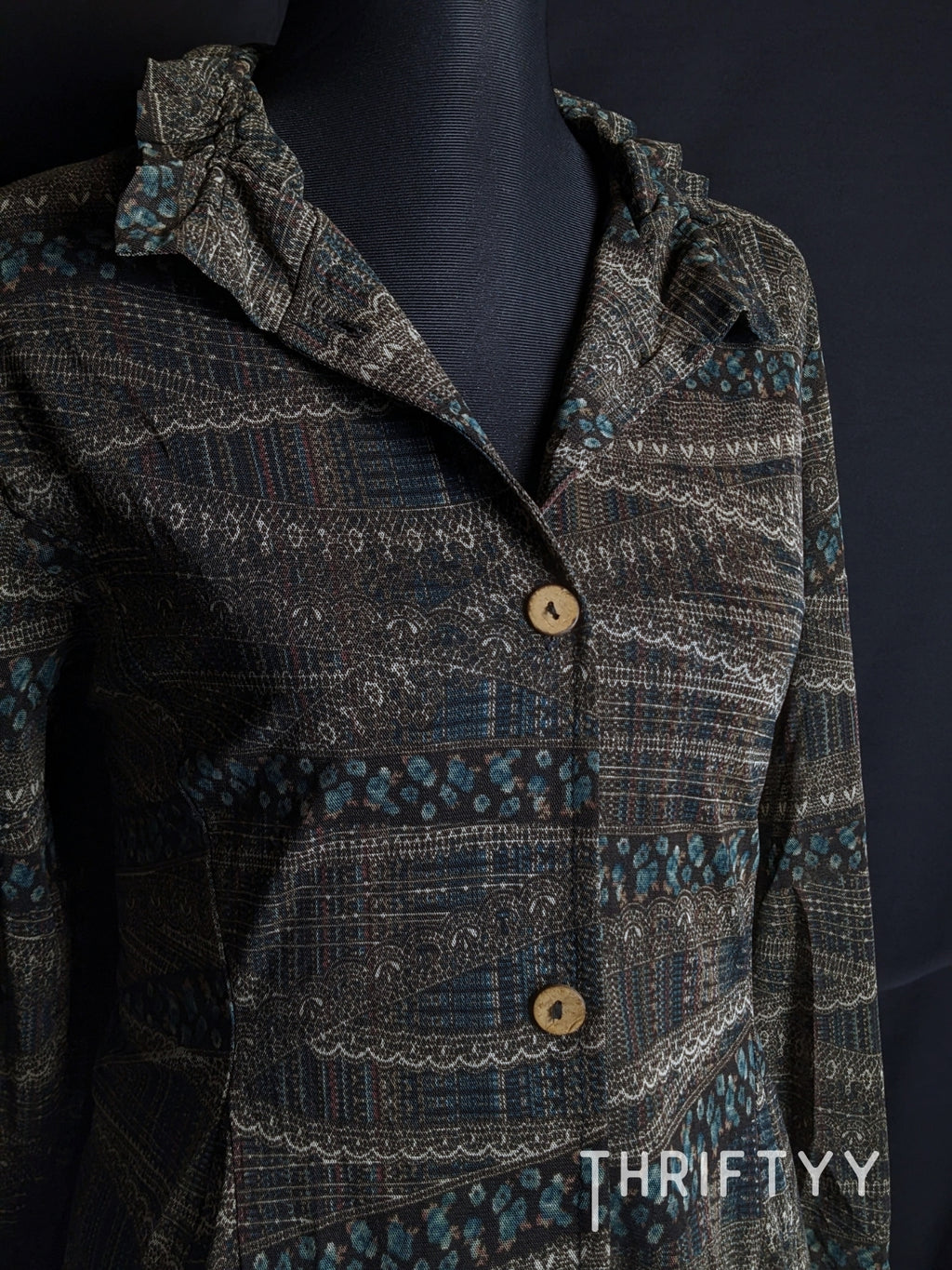 Earthy Bohemian Textured Tunic