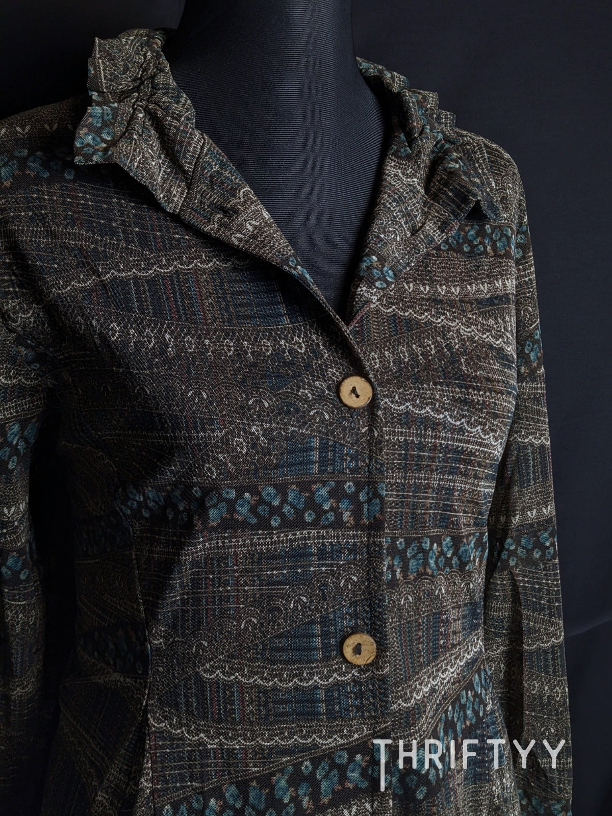 Earthy Bohemian Textured Tunic