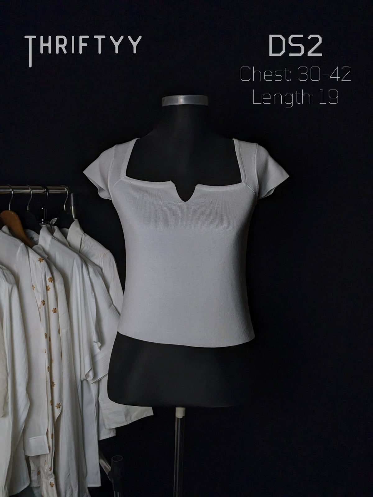 Sweetheart Notch Ribbed Knit Top