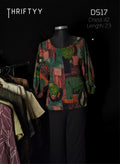 Abstract Block-Print Full Sleeve Top
