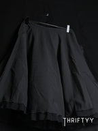 Tiered Flared Midi Skirt