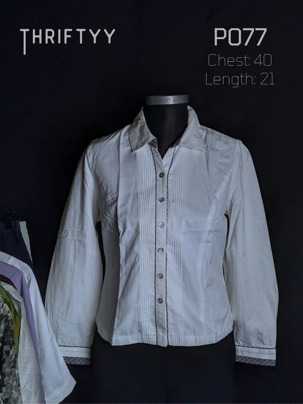 Pin-Tucked Textured Dress Shirt