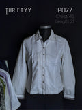 Pin-Tucked Textured Dress Shirt