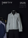 Romantic Ruffle-Yoke Shirt