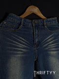Embroidered Flared Jeans— Cat Whiskers
