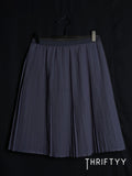 Classic Knife-Pleated Midi Skirt