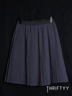 Classic Knife-Pleated Midi Skirt
