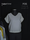 Minimalist V-Neck Cap-Sleeve Top