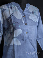 Magnolia Bloom Cornflower Tunic