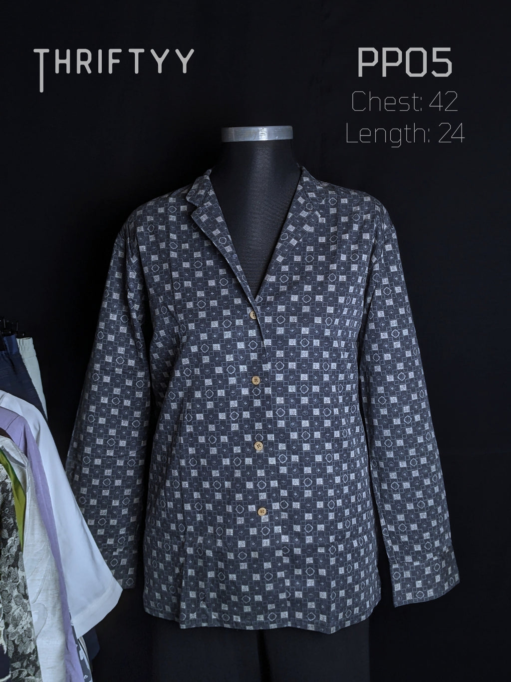 Geometric Mosaic Button-Down