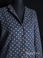 Geometric Mosaic Button-Down