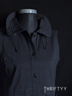 High-Collar Utility Vest Top