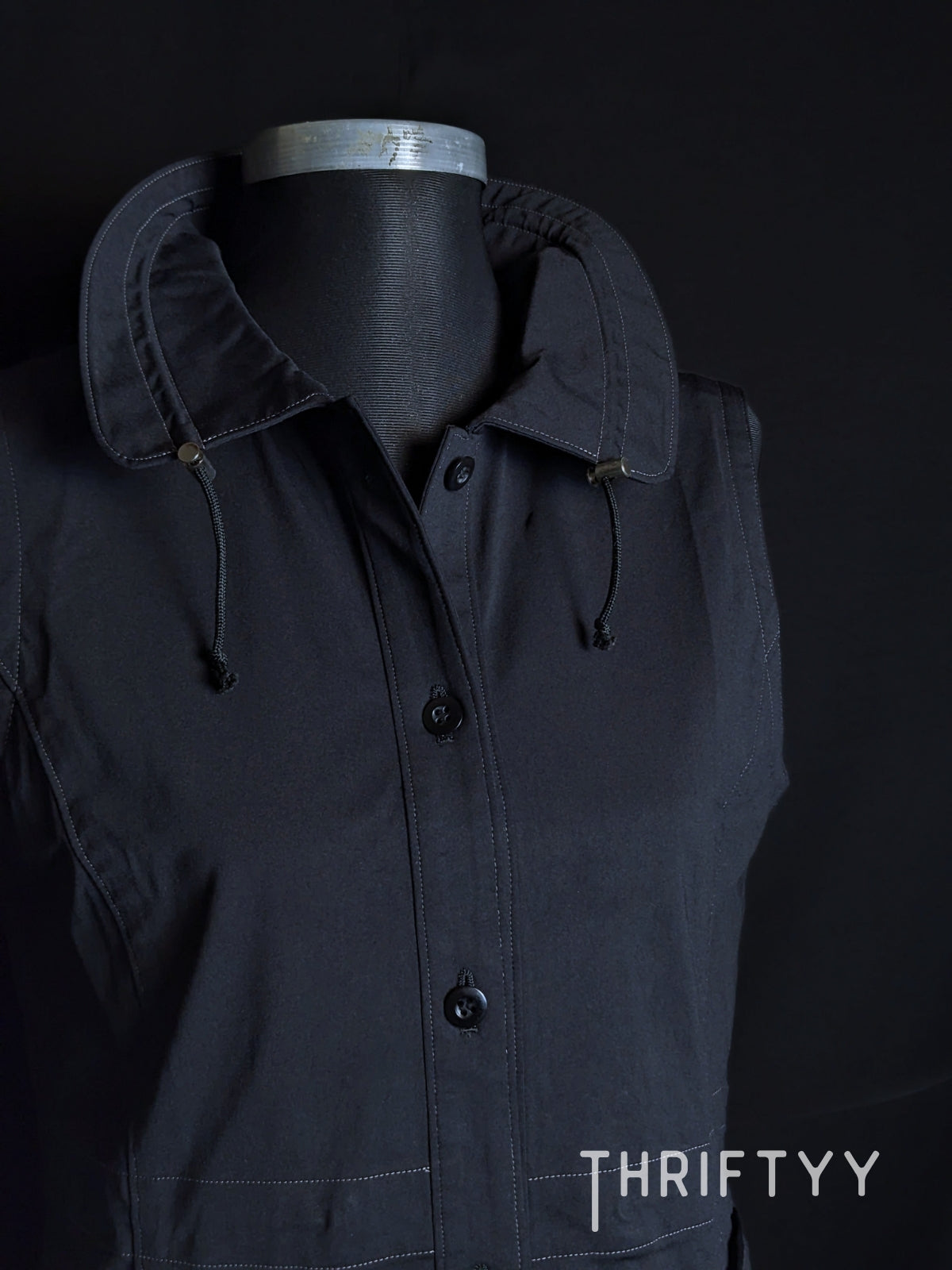 High-Collar Utility Vest Top