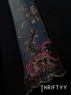 Embroidered Flared Jeans— Cat Whiskers