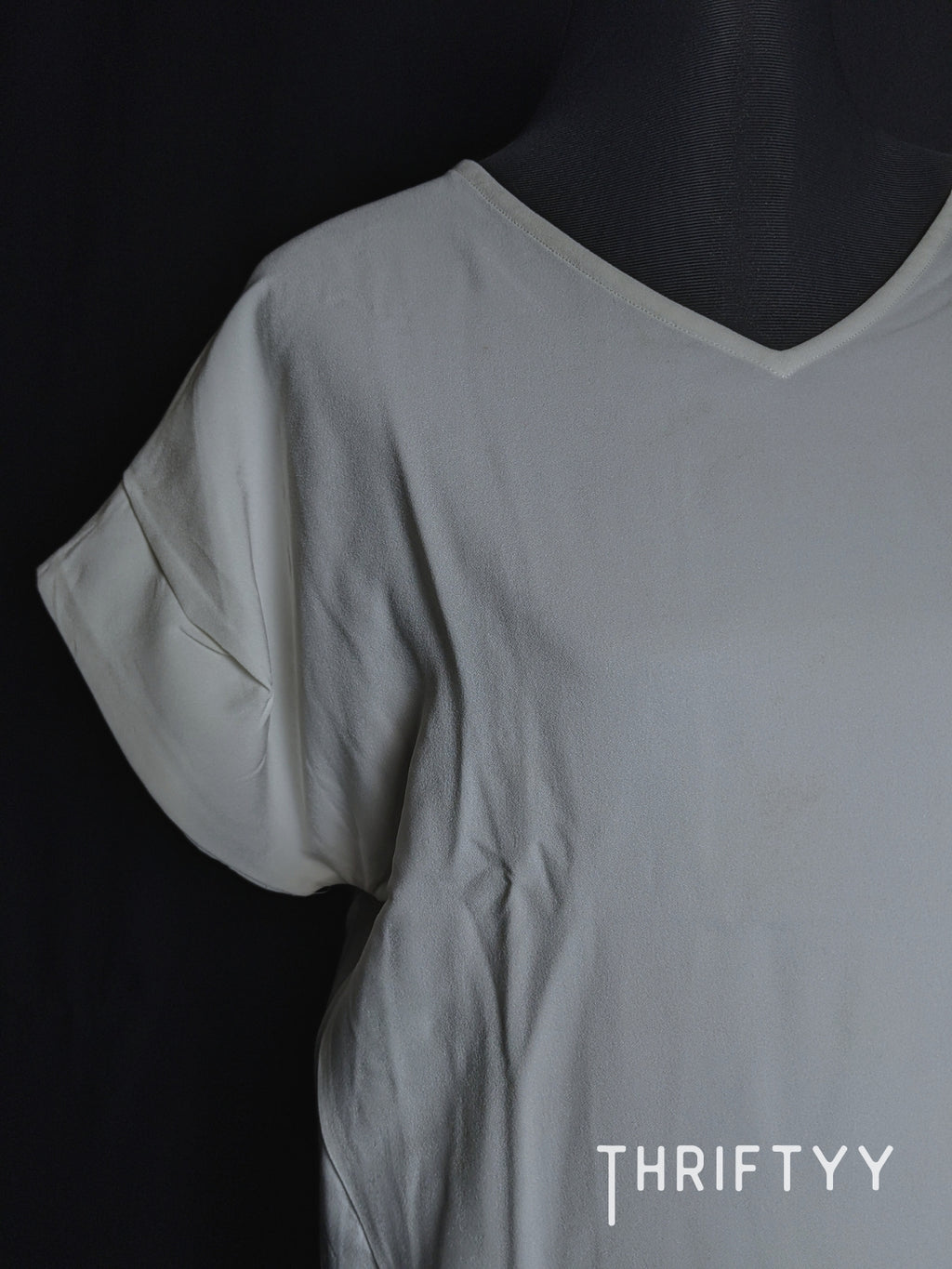 Minimalist V-Neck Cap-Sleeve Top