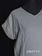Minimalist V-Neck Cap-Sleeve Top