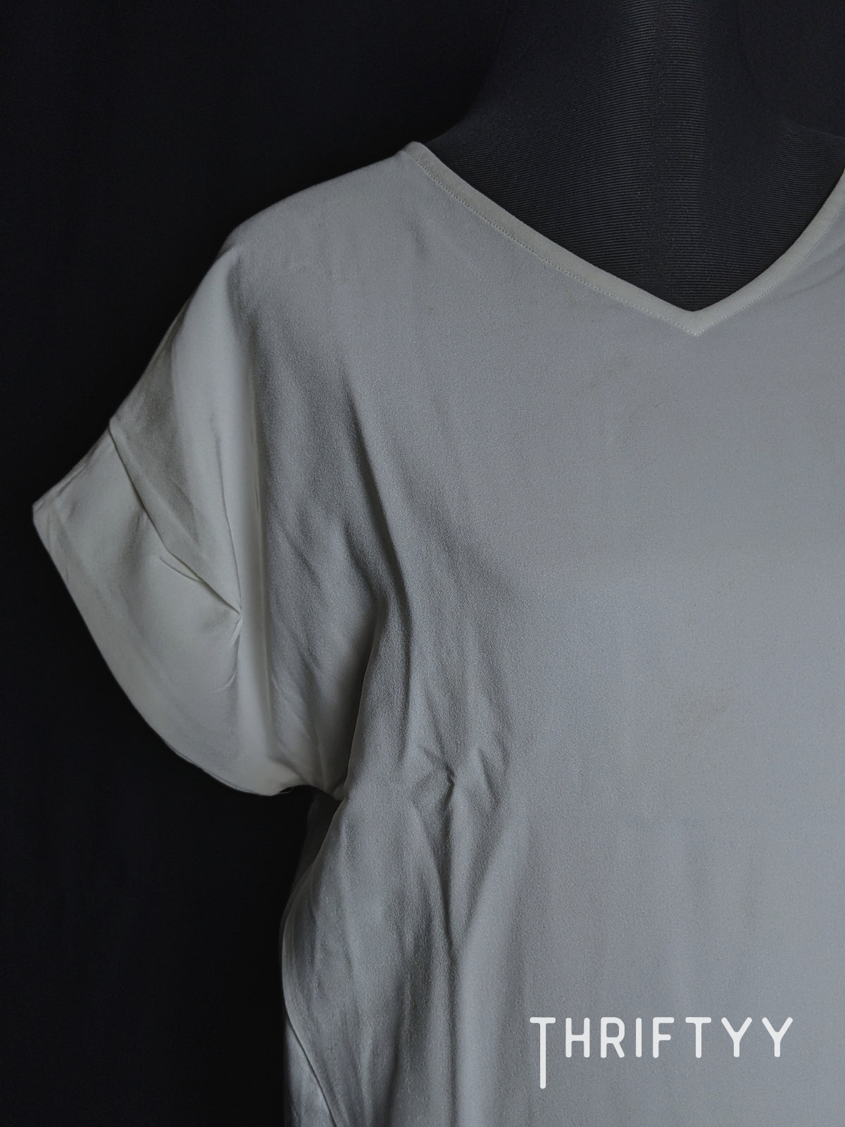Minimalist V-Neck Cap-Sleeve Top