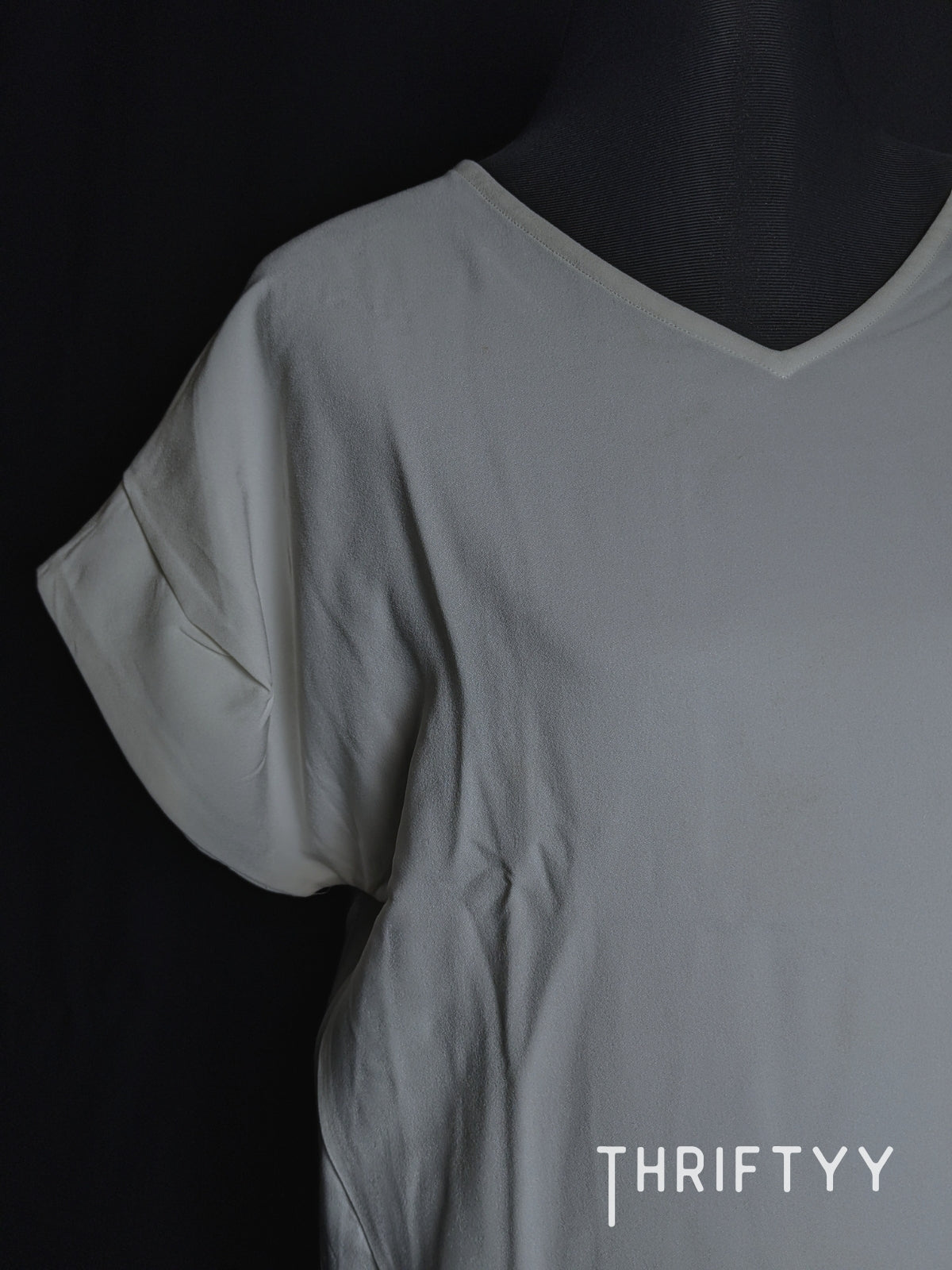 Minimalist V-Neck Cap-Sleeve Top