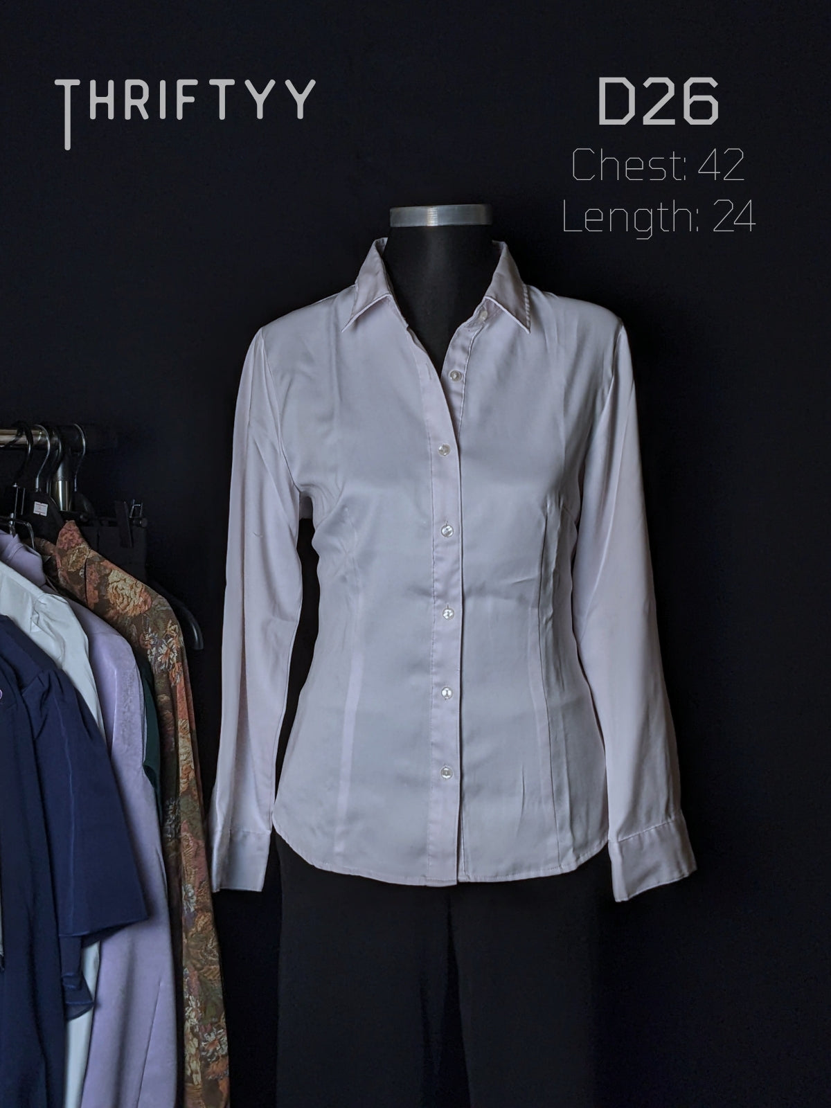 Satin Lustre Tailored Dress Shirt