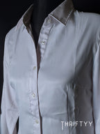 Satin Lustre Tailored Dress Shirt
