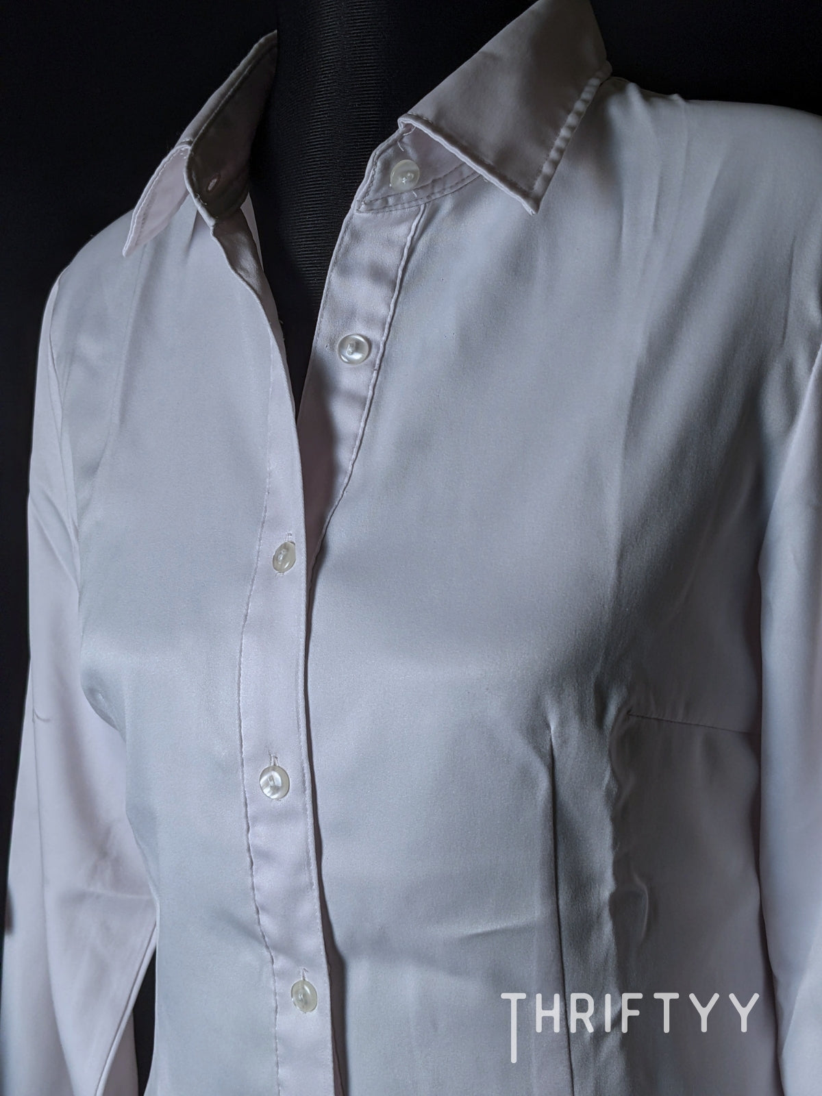 Satin Lustre Tailored Dress Shirt