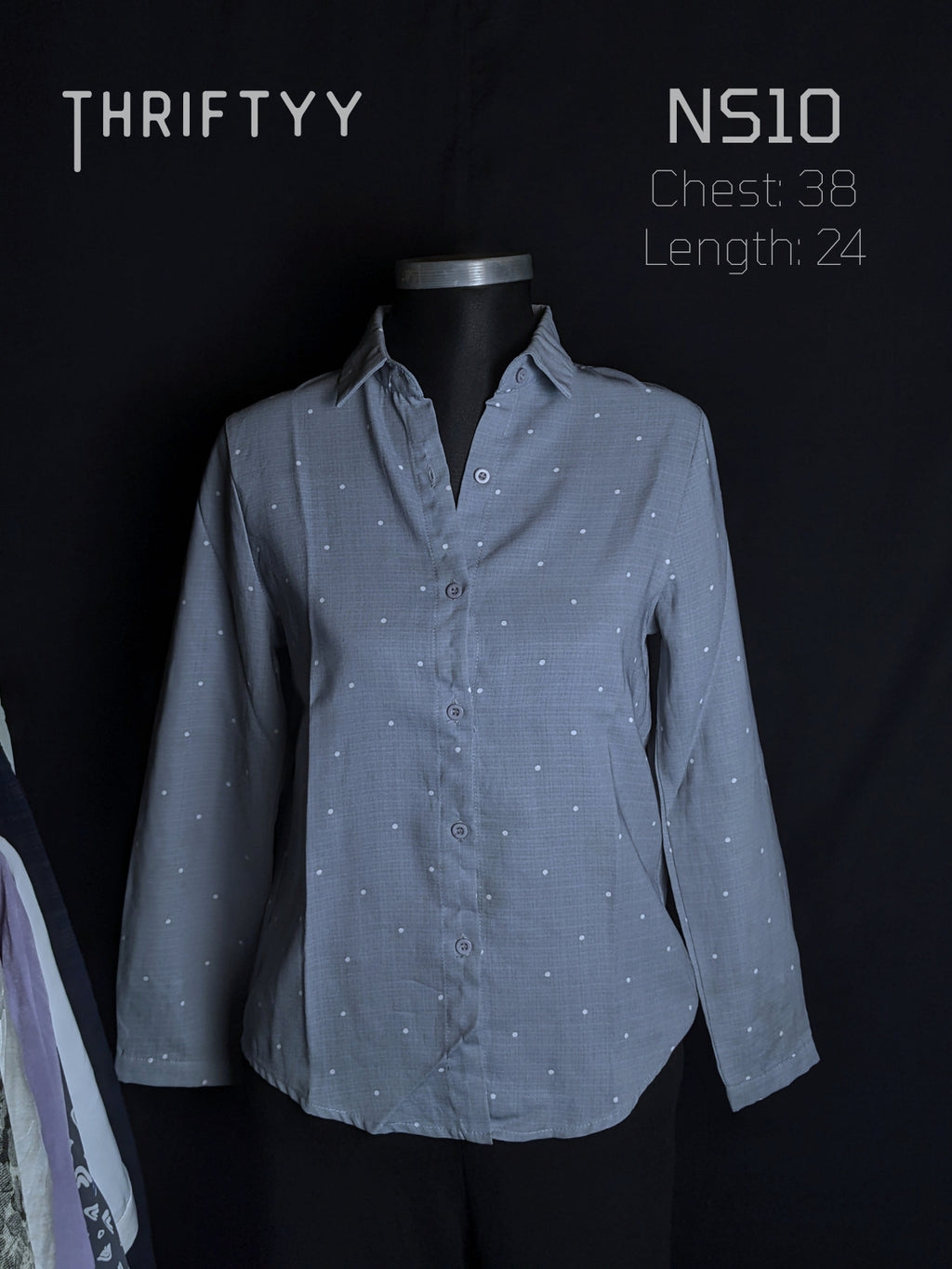 Micro Polka Dot Button-Down