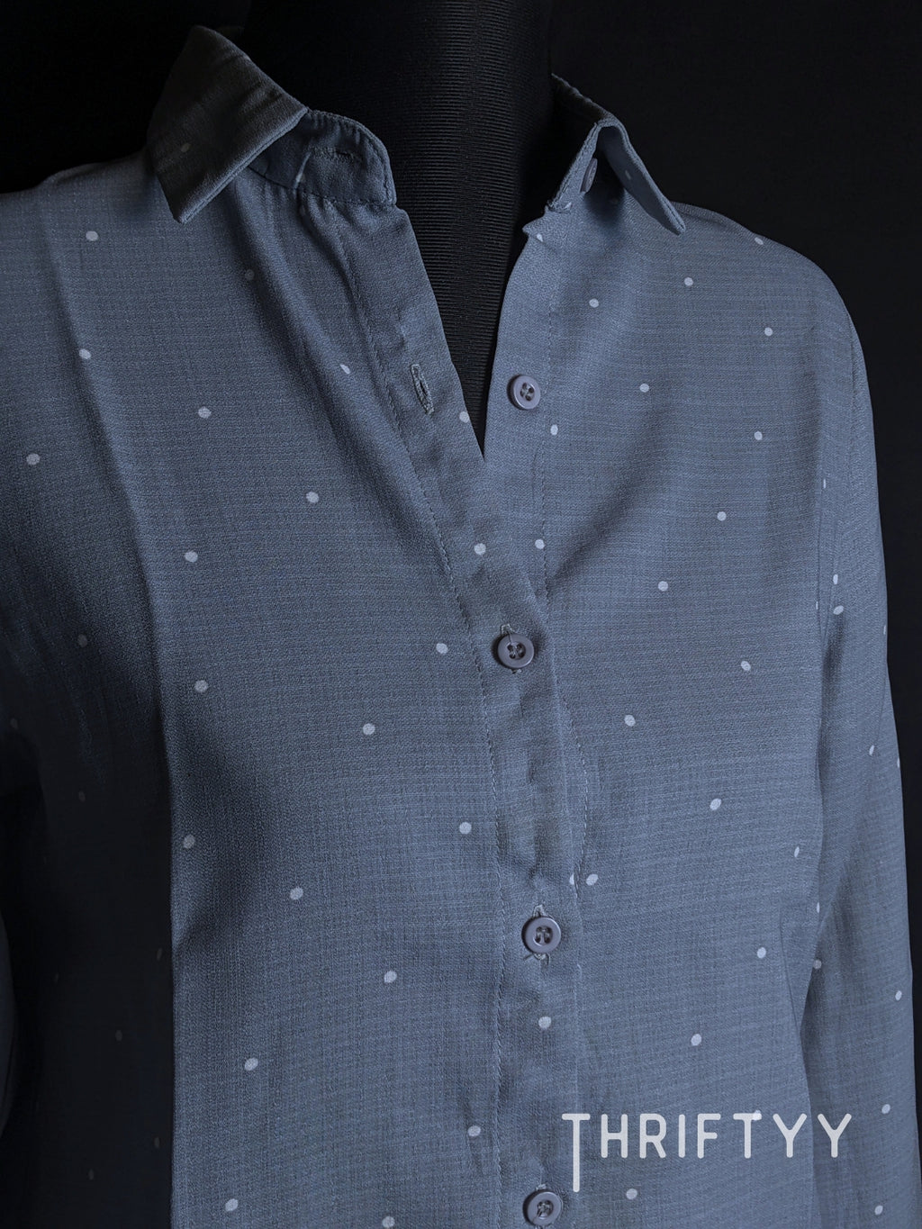 Micro Polka Dot Button-Down