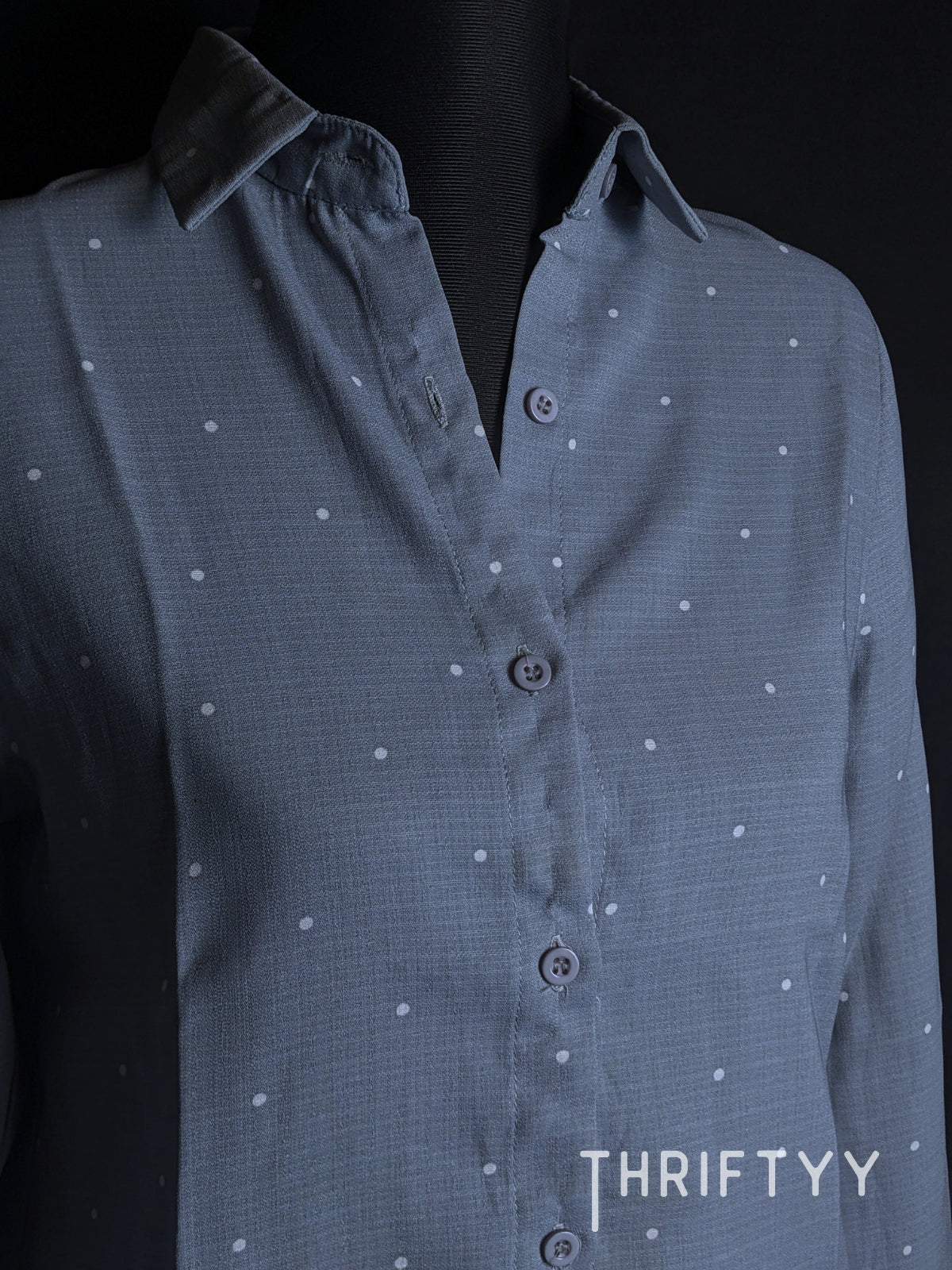 Micro Polka Dot Button-Down