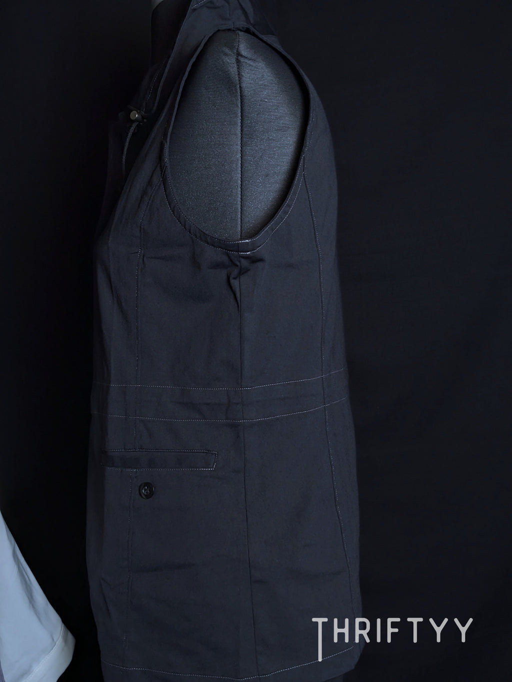 High-Collar Utility Vest Top