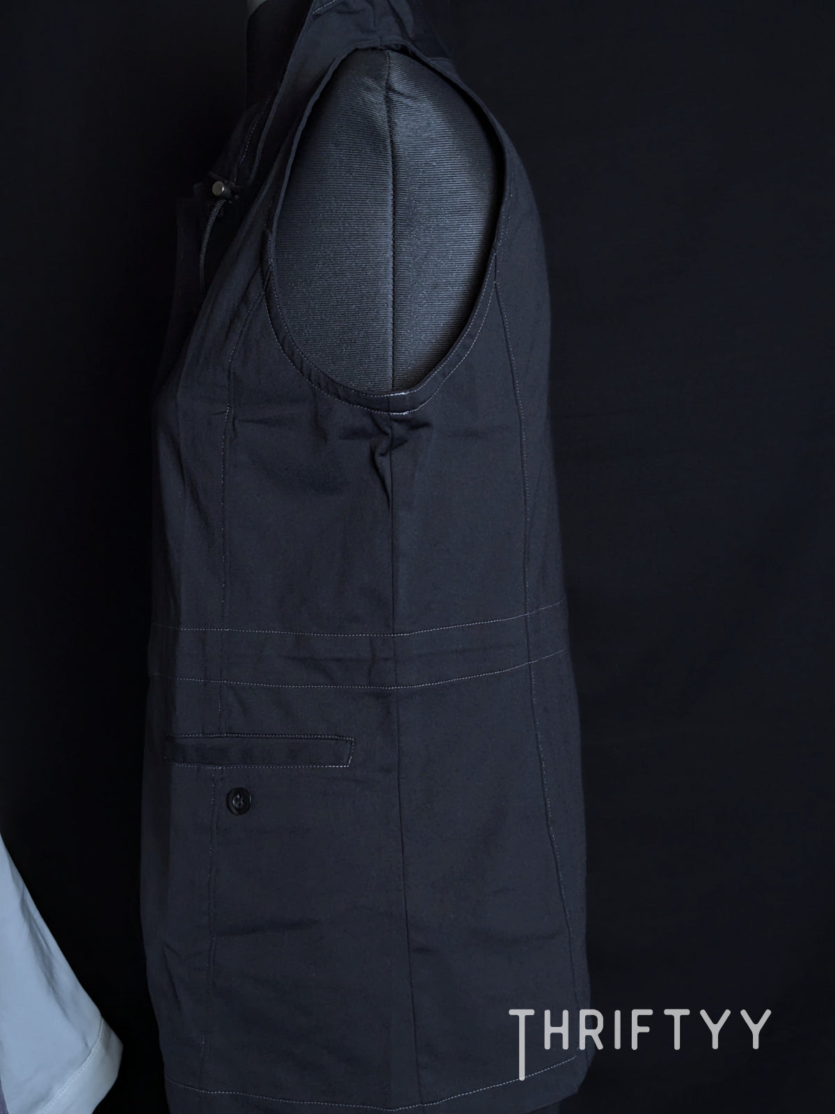 High-Collar Utility Vest Top