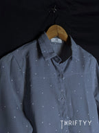 Micro Polka Dot Button-Down