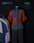 Artisanal Indigo & Rose Patchwork Tunic
