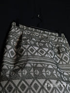 Geometric Jacquard Mini Skirt
