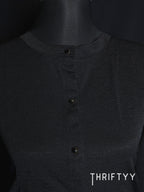Textured Knit Button-Up Cardigan