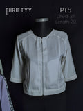 Lace-Back Zippered Jacket Shirt
