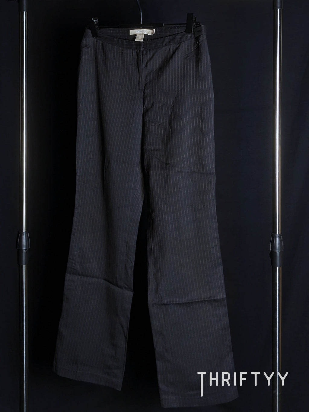 Pinstripe Tailored Straight Fitting Korean Pant