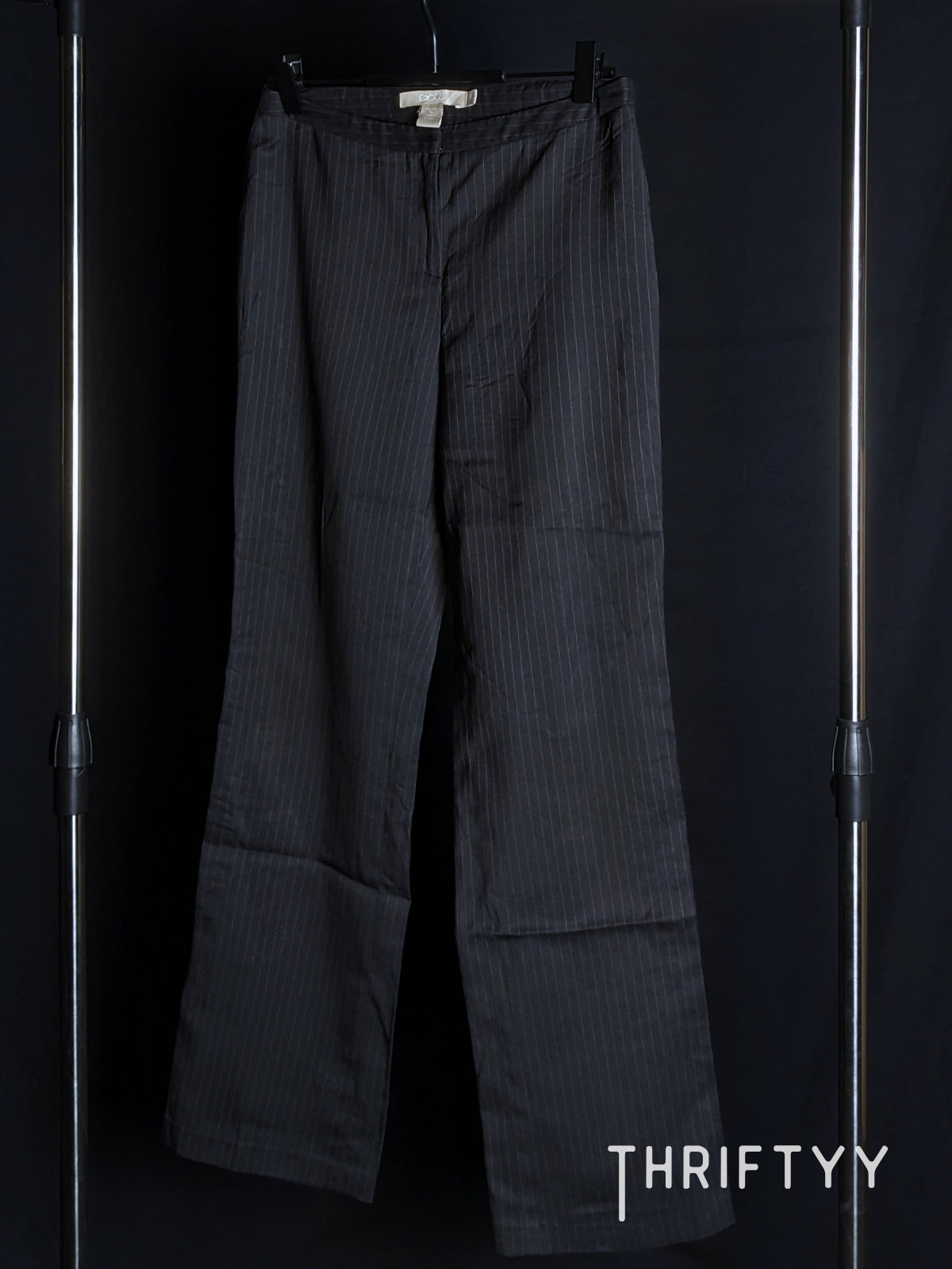 Pinstripe Tailored Straight Fitting Korean Pant